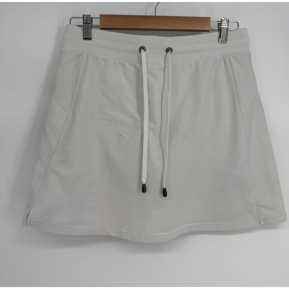 Green Tea Womens Light Gray Athletic Skort Drawstring Waist Active Skirt‎ Sz M